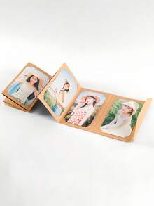 Álbum de almacenamiento de postales fotográficas de 6 pulgadas, puede contener 9 fotos plegables estilo acordeón DIY, adecuado para coleccionar fotos, postales y cartas manuscritas, álbum de fotos con clip de tarjeta, hecho de papel kraft, regalo ideal para amigos, parejas, familia en ocasiones como boda, cumpleaños, Día de la Madre, San Valentín - multicolor - Ver 10