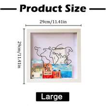 caja de archivosCaa de sora de recuerdos de ae de 12 pulgadas caa de sora de carga super con diseño de mapa conserva entradas para concios y recuerdos de aventura blanco 12 x 12 pulgadascaja de archivos - Blanco 12 x 12 pulgadas - Ver 6