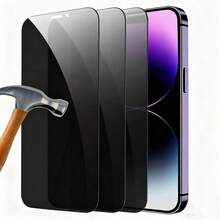5PCS Anti-Spy Privacy Smartphone Screen Protector Scratch Resistant Tempered Glass Full Coverage Glass Flim Compatible With IPhone17 16 15 14 13 12 11 Pro Max XR X XS Max Plus Anti-Fingerprint Phone Protective Anti Spy Glass Mobile Screen Protector Film