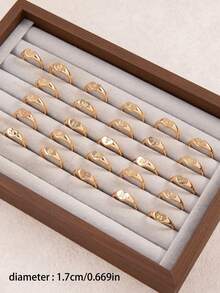 1 chiếc nhẫn kiểu cổ điển 26 chữ cái, thích hợp làm quà tặng cá nhân hóa, quà tặng bạn bè, quà tặng ngày lễ cho thanh thiếu niên. - Nhiều màu - Xem 2