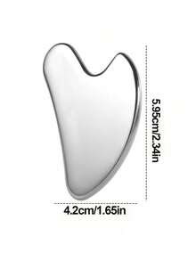 2-Pieces Facial Scraping Massage Tool Kit: 1 Double-Headed Massage Roller, 1 Heart-Shaped Gua Sha Board, Facial Massage To Reduce Puffiness, Soothe And Smooth Skin For A Radiant Glow - Multicolor - View 4