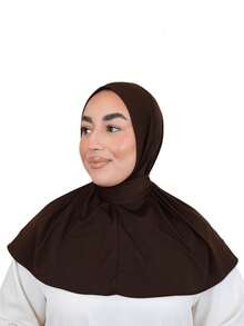 1件装时尚休闲优雅速戴头巾帽，经典简约时尚休闲优雅，采用丝滑柔软透气的粘胶混纺面料，长帽檐，两用速戴围巾运动帽，适合日常生活、节日、聚会、宗教仪式等场合。 - 多色 - 查看 6