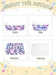 30 piezas/60 piezas Bandejas de papel para aperitivos con tema musical, platos de barco de papel de color morado/rosa/azul para eventos K-POP, baby shower, decoraciones de cumpleaños - Multicolor - Ver 5