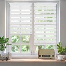 Sekey Doppelrollos Klemmfix Kein Bohren Doppelrollos Duo Rollos Faltrollos 40X130Cm - [Weiß] - Übersicht 2