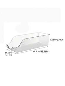 1/2pcs Stackable Clear Jar Storage Rack - Suitable For Food Cans And Soup Cans Storage Rack, Fit For Cabinet, Refrigerator And Freezer - Multicolor - View 3