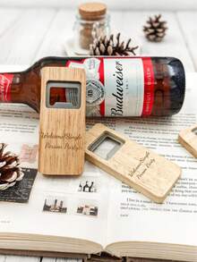 Customized Beer Bottle Opener, Suitable For Wedding Guests, Business Promotion, Holiday Gifts, Beer Enthusiasts, And Anniversary Celebrations - Model D - View 7