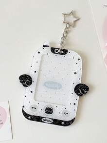 1 PC Girl Cartoon Wings Mobile Pendant 3-Inch Star Chasing Hollow Small Card Display Card Set Gooka Hard Card Set - Multicolor - View 14