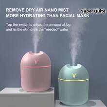 1 Piece Fragrance Diffuser And Humidifier With Cold Mist And Night Light: Essential Oils Can Be Added As An Air Aromatherapy Diffuser, Your Bedroom Is Fresh And Plants Are Healthy! Ultra Quiet - Perfect For Offices, Homes, Large Bedrooms - White - View 2