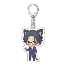 Q Version Cartoon Girl Acrylic Keychain, Cute Anime Character Bag Charm, Transparent Key Ring Pendant, Backpack Hanging Ornament, Collectible Decor, Novelty Gift For Anime Fans - Multicolor - View 3