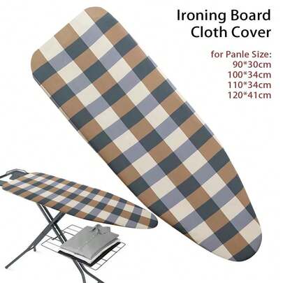 1Pc Universal Ironing Board Cover With Elastic Edge Stain Resistant Scorching Iron Thick Cotton Padding Iron Heat Shield Ironing Cover For Ironing Table,Kitchen Decor,Household Items