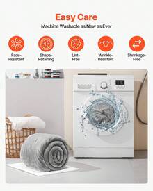 King Size Blanket, 108 X 90 Inches, Lightweight And Fuzzy Throw Blanket For Bed, Cozy Grey King Blanket For All Season, Warm Plush Machine Washable Bedding, Grey - 灰色 - 查看 5