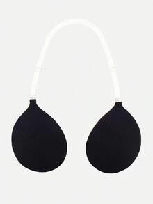 1pc New Halter Neck Round Cup Bra – Invisible Self-Adhesive Push-Up Bra With Adjustable Straps For Halter Tops & Backless Dresses - Multicolor - View 10