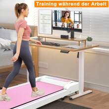 Faltbares Laufband Für Zuhause & Office - Walking Pad Schreibtisch Laufpad, 2.5 PS Motor Mini Laufband Up To 8km/H - Pink - View 5