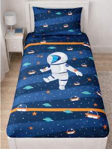 Children's Bedding Set For Boys And Girls, Printed In Micropercal - 太空人 - 查看 1