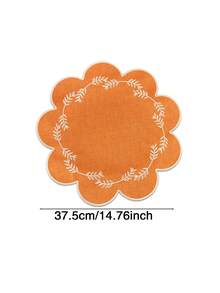 Bộ 1/2/4 tấm lót bàn bằng vải thêu, thích hợp trang trí bàn tiệc cưới, kiểu dáng tối giản thanh lịch phong cách Châu Âu, họa tiết sao và trăng. - Nhiều màu - Xem 12