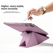 适用于 iPad A16（第 11 代/2025 代）、iPad Air 11 英寸（M3/M4/M5）、iPad Pro 13 英寸/12.9 英寸（第 4 代/第 5 代）、iPad mini A17 和 iPad Pro 的智能磁吸保护套 - 日落紫 - 查看 5