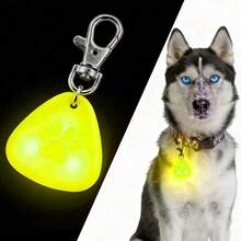 1pc Night Safety Pet Pendant, Glow-In-The-Dark LED Light, Suitable For Cats & Dogs, Teddy Dog Shape, Fit For Active Small Pets, Luminous Pet Supplies