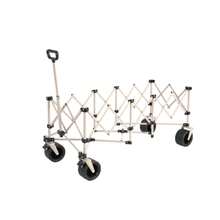 A Foldable And Extendable Station Wagon With A 220-Pound Load Capacity, A Robust And Foldable 300-Liter Multifunctional Garden Bike, Equipped With Large All-Terrain Wheels For The Beach And Cup Holders.