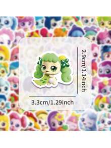 100张卡通可爱涂鸦系列贴纸，适用于剪贴簿、日记本、笔记本电脑、水瓶、汽车等。以信仰为主题的设计，传递积极信息，是馈赠佳品。 - 彩色 - 查看 2