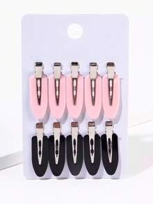 20pcs Colorful Clip-Less Hair Clips For Girls, Minimalist Side Bangs Clips, Sweet & Versatile, Damage-Free, Suitable For Daily Use And Back To School - Multicolor - View 3