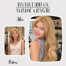 7片装草莓金直发人发夹式接发片，品质可靠 - S27 - 查看 8