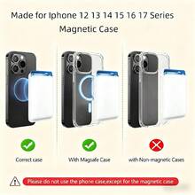 适用于 17 Pro Max 的通用磁吸卡包，兼容 Magsafe 16、15、14、13、12 等多种机型，带磁吸功能的卡槽，适用于大多数智能手机 - 彩色 - 查看 5