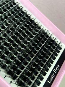 16 Rows Lash Clusters 192pcs Eyelash Extension Kit Eye Lash Extension Lash Kit Lash Clusters Kit DIY Individual Lashes Cluster D Curl False Lashes Lash Clusters,Eye Lash Clusters,Individual Eyelashes,Lashes,Fake LashesDIY At Home - Black - View 5
