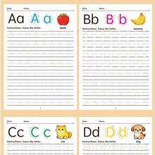 26页英文字母描红练习册，学前儿童早期学习书写练习册 - 彩色 - 查看 3