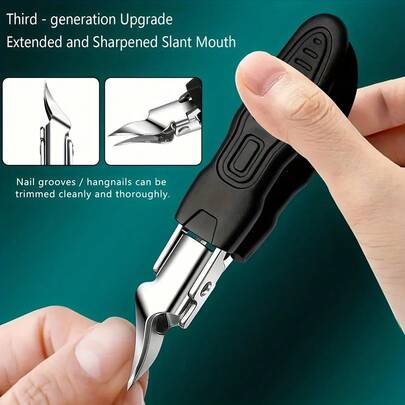 Multi-Function Stainless Steel Nail Clipper Set With Nail File And Nail Tools, Extra Sharp Pointed Blade, Suitable For Adults And Elderly With Thick Hard Nails - Halloween Gift