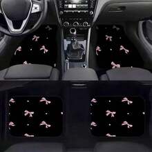 1pc/4pcs Car Floor Mats, Car Trunk Mat, Car Trunk Protector Mat, Pink Bow Polka Dot Pattern, Suitable For Sedans Or Crossover Vehicles, Easy Maintenance And Gift Idea, Also Fit For Off-Road Vehicles And Styles, Car Interior Upgrade, Decorative Floor Mats, Fashionable Car Mats, Durable Car Mats, Easy Clean Mats, All-Weather Mats, Off-Road Users, Car Enthusiasts - Nhiều màu - Xem 8
