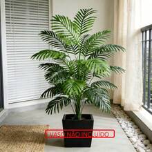 Artificial Areca Palm In Pot (Pot Not Included) - Outdoor/Indoor Shrub That Can Be Planted Directly In The Ground, An Evergreen Wealth Tree Suitable For Gardens, Patios And Balconies. Enhances The Aesthetics Of The Garden With Artificial Indoor/Outdoor Trees. - 綠色 - 查看 1