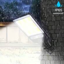 Solar Outdoor Street Light-Outdoor Security Light With Remote, Waterproof Garden Pathway Lighting,Barricade Light Wall Light, 108COB High Brightness LED Solar Garden Light! 2000 Lumens Waterproof Spotlight Garage Wall Anti-Theft Lighting Intelligent Human Body Sensor +3 Levels Dimming Mode - Solar Outdoor Lights,Solar Panel Powered Security Light For Garden, Garage, Yard, Backyard, Patio - Durable Outdoor Pathway Lighting, Garden Lights For Yar,Human Body Induction Wall Light,Garden Light(1/2/4/8pcs) - 黑色 - 查看 5