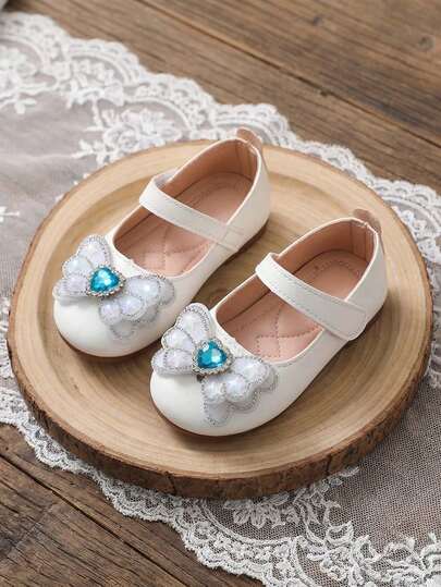 1双女童时尚平底皮鞋，幼儿鞋，防滑软底学步鞋，玛丽珍鞋，户外耐穿沙滩旅行休闲鞋，方便穿脱的公主鞋，适合春、夏、秋季穿着