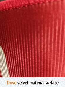 1 件情人节装饰厨房地毯，饰有心形和爱心文字图案，防滑且可水洗，采用毛绒材质，适用于卧室、客厅、餐厅、厨房、浴室和玄关。 - 彩色 - 查看 11