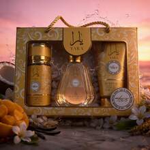 Lattafa BURPHISE YARA ALL 3-PIECE WOMEN'S PERFUME GIFT SET - EAU DE PARFUM 50ML + MIST 88ML + PERFUME LOTION 88G - LUXURIOUS FEMININE PERFUME - Floral - View 2