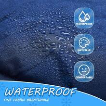 Thermal Poncho Wearable Hooded Blanket Winter Poncho Wearable Sleeping Bag Water Resistant Windproof For Men Women - Xanh lục hải quân 2 - Xem 7