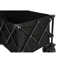 Break 220 LB Folding Extension, Heavy-Duty 300-Liter Folding Multi-Functional Garden Cart With Large All-Terrain Beach Wheel And Drink Holder. Blake - Black - View 3