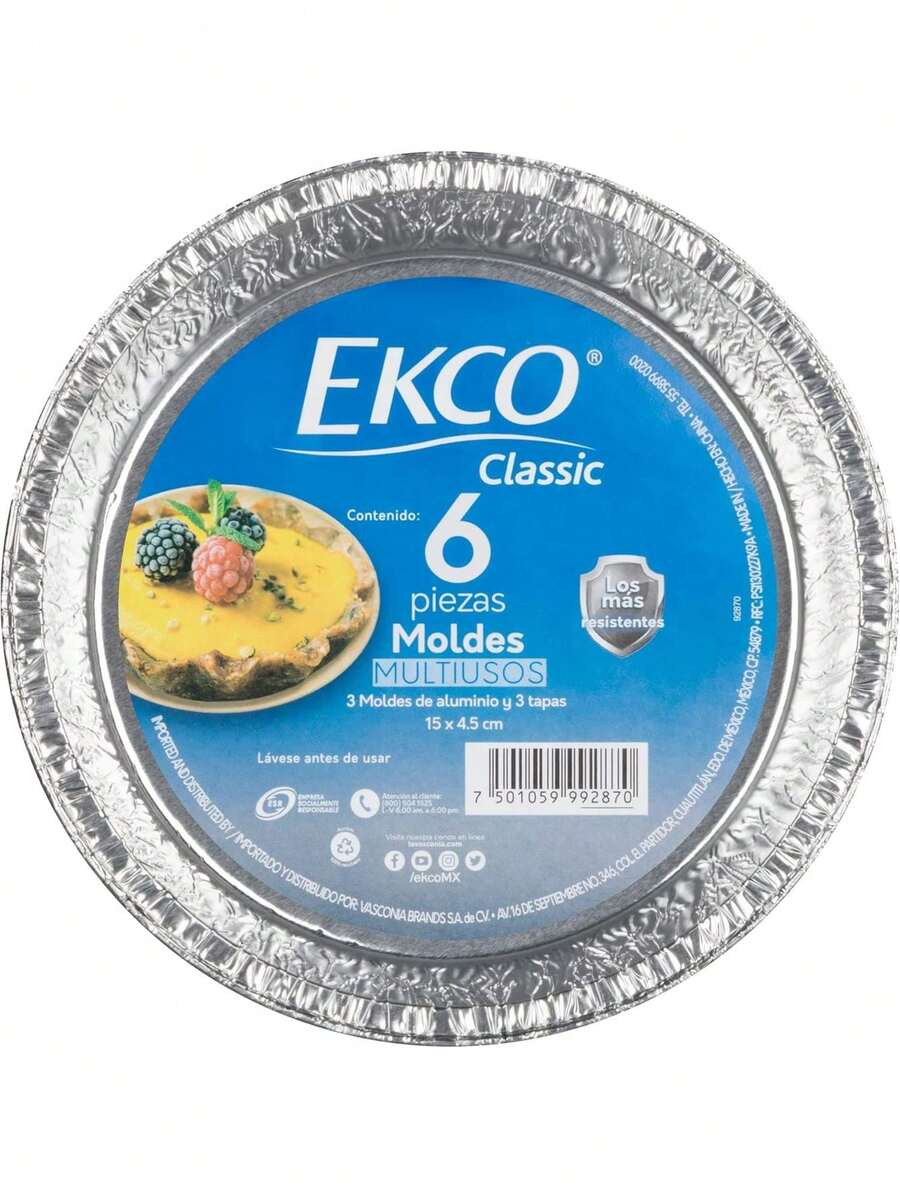 Classic Set de Charolas Desechables 3 Piezas con Tapa,40807932 - Multicolor - Ver 1