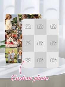 1pc Customizable 9-Photo Tablet Protective Case. Full Coverage, Supports Stylus Pen, Acrylic Material Protects Tablet From Bending, Magnetic Sleep/Wake Function. Multi-Angle Folding. Suitable For IPad 11th Gen A16 2025, 10th Gen 10.9" Air, 4th/5th/11th Gen 10.9" Air, 11th Gen M3 2025, 7th/8th/9th Gen 10.2" Galaxy Tab S7/S8, Galaxy Tab S10 FE+ Protective Case - Multicolor - View 8