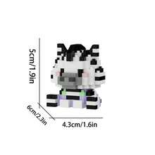 Sweetheart Cute Series, Cute Cat & Dog Building Blocks, Micro Particle Blocks, Suitable As Birthday Gift, DIY Assembly Decoration, Stress Relief Blocks, Building Block Ornament, Puzzle Blocks, Abstract Blocks. - Multicolor - View 5