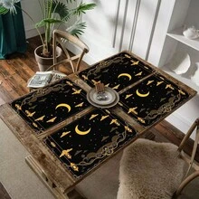 1/4/6/12 件套，开斋节餐垫，伊斯兰节日装饰，亚麻餐桌垫，传统灯笼图案，可水洗印花桌布，表面保护垫，节日厨房和家庭聚会的理想装饰 - 彩色 - 查看 5