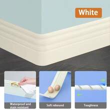 1 tấm ốp tường tự dính dễ lắp đặt, kích thước 9.8cm x 2m | Trang trí viền mặt bàn bếp hiện đại | Đường nét tinh tế, tự dính | Mặt sau mềm | Phụ kiện trang trí nhà cửa, phụ kiện trang trí nhà bếp - Nhiều màu - Xem 7