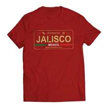 Jalisco Mexico License Plate T-Shirt - Playera con Placa de Carro Men's Graphic T-Shirt - Blanco y negro(no personalizable) - Ver 6