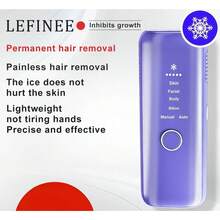 LEFINEE Women's Hair Remover - Full Body Hair Remover For Face, Underarms, Arms, Bikini Line And Legs - Stylish Purple Design - Perfect For Both Men And Women, Valentine's Day Gift For Your Girlfriend - Xem 1