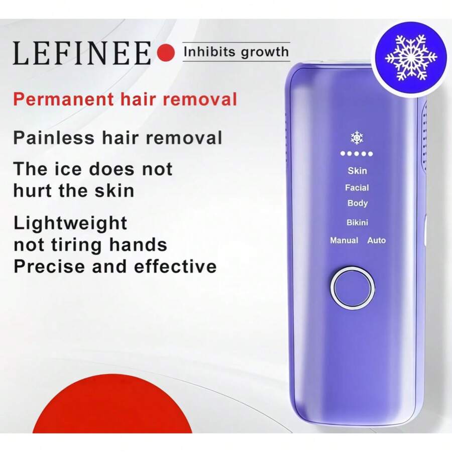 LEFINEE Women's Hair Remover - Full Body Hair Remover For Face, Underarms, Arms, Bikini Line And Legs - Stylish Purple Design - Perfect For Both Men And Women, Valentine's Day Gift For Your Girlfriend - Xem 1