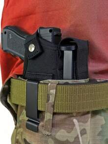 Gun Holster For Women With Magazine Holder,Universal Concealed Carry Holster & Replacement Parts- Ambidextrous Iwb/Owb Nylon Pistol Holster With Low-Profile Belt Clip & Optional Mag Pouch, Right/Left Hand Convertible, Adjustable Retention - Multicolor - View 3