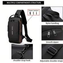 1pc Anti-Theft Motorcycle Backpack, Electric Bike Riding Backpack, Convertible To Shoulder Bag With Password Lock, Zipper Closure And Anti-Theft Compartment, Adjustable Shoulder Strap, Phone/Tablet Pocket - Suitable For Commuting, Travel, Motorcycle Riding - Available In Large/Small Size - Men's Secure Motorcycle Shoulder Bag, Urban Commuter Gear, Fashionable Design Durable, Suitable For Active Professionals