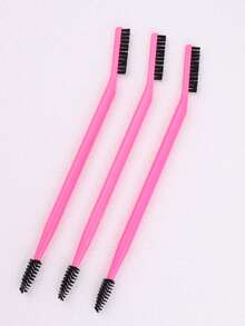 Bộ 3 cọ uốn mi màu trắng và đen, cọ hai đầu đa năng có thể gập lại, quà tặng kèm theo. - Màu Hồng Tươi - Xem 1