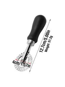 1pc Black Zinc Alloy Dumpling Mold, PP Non-Slip Handle Multi-Function Pressing Mold, 5 Shapes (Square/Round/Heart/Star/Triangle), Creative Party Pasta Mold Set, One-Press Shaping, Convenient & Durable, Easy To Make Fun Dumplings & Pastries, Stainless Steel Embossing Tool, Dumpling & Cookie DIY Baking Tool - Multicolor - View 14