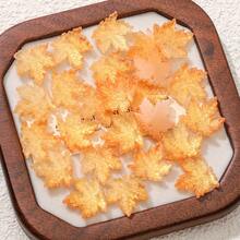 30/100颗枫叶形玻璃珠，发夹DIY及珠宝制作材料，仿枫叶，釉面枫叶，秋季装饰，感恩节装饰，DIY工艺材料 - 楓葉珠 - 查看 9